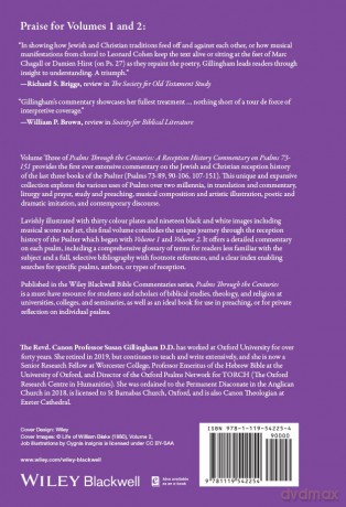 Psalms Through the Centuries, Volume 3: A Reception History Commentary on Psalms 73 - 151 (Wiley Blackwell Bible Commentaries) - Susan Gillingham [KSIĄŻKA]