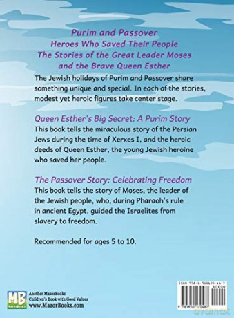 Purim and Passover: Heroes Who Saved Their People: The Great Leader Moses and the Brave Queen Esther (Two Books in One): 1 (Jewish Holidays Children's Books: Collections) - Sarah Mazor [KSIĄŻKA]