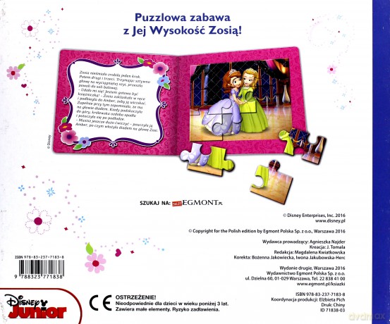 Jej Wysokość Zosia Puzzlowa Książeczka Tw [KSIĄŻKA]