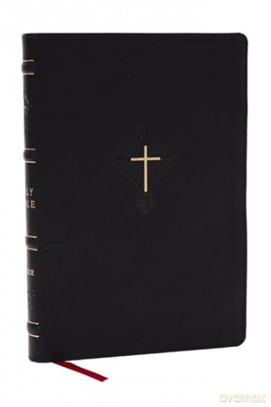 RSV2CE, Thinline Large Print Catholic Bible, Black Leathersoft, Comfort Print - Catholic Bible Press [KSIĄŻKA]