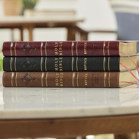 RSV2CE, Thinline Large Print Catholic Bible, Black Leathersoft, Comfort Print - Catholic Bible Press [KSIĄŻKA]