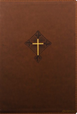 RSV2CE, Thinline Large Print Catholic Bible, Brown Leathersoft, Comfort Print - Catholic Bible Press [KSIĄŻKA]