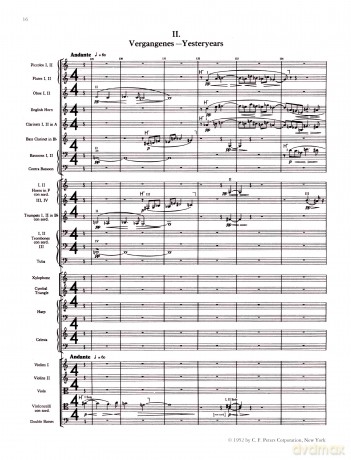 Schoenberg: Five Pieces for Orchestra (New Version) (EP6061): 1973 Version Reduced for Standard Size Orchestra (Edition Peters) - Richard Hoffman [KSIĄŻKA]
