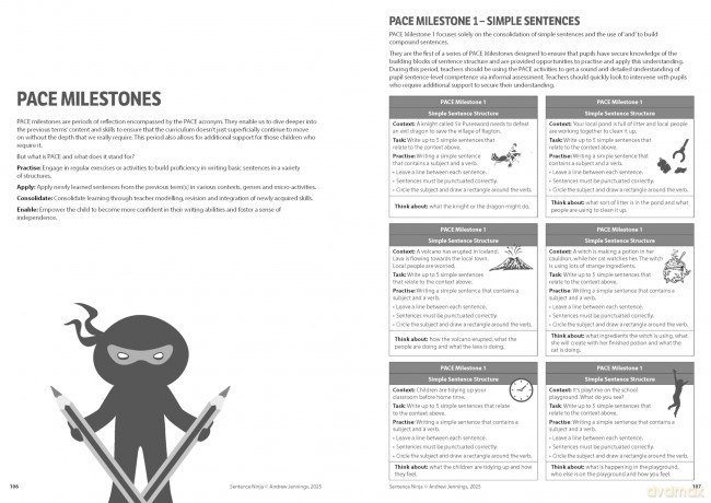 Sentence Ninja: Essential subject knowledge and photocopiable activities to develop your pupils' literacy toolkit - Andrew Jennings [KSIĄŻKA]