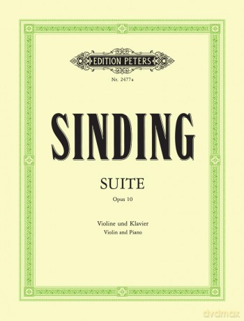 Sinding: Suite in A minor Op.10 (Violin and Piano) (EP2477A) (Edition Peters) - Carl Flesch [KSIĄŻKA]