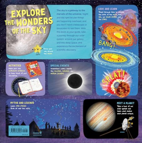 Sky Gazing: A Guide to the Moon, Sun, Planets, Stars, Eclipses, and Constellations - Meg Thacher [KSIĄŻKA]