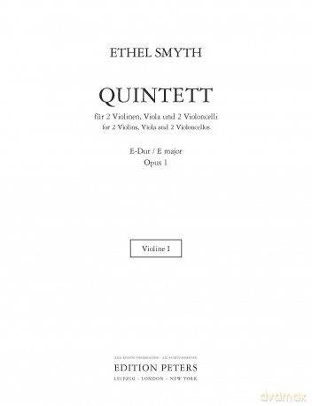 Smyth: Streichquintett (2 Violins, Viola and 2 Cellos) (EP2171) - Ethel Smyth [KSIĄŻKA]
