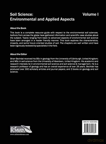 Soil Science: Environmental and Applied Aspects (Volume I): 1 - Brian Bechdal [KSIĄŻKA]