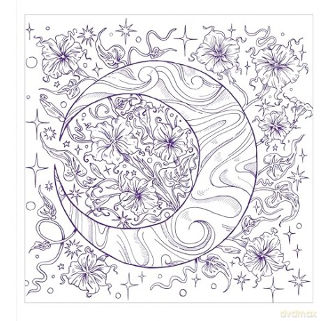 Starcana: Moon Magic: A Coloring Book for the Cosmic Spirit - Ash Miyagawa [KSIĄŻKA]