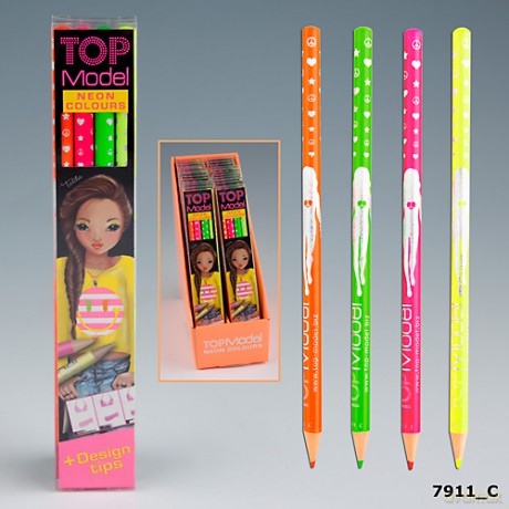 Kredki Neon Topmodel [KSIĄŻKA]
