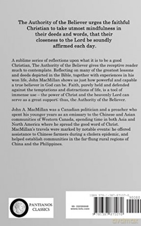 The Authority of the Believer: Principles Set Forth in the Epistle to the Ephesians (Hardcover) - REV J A MacMillan [KSIĄŻKA]