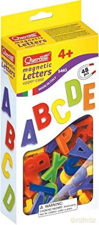 Litery Magnetyczne Duże Polskie Znaki 48 Elementów [ZABAWKA]