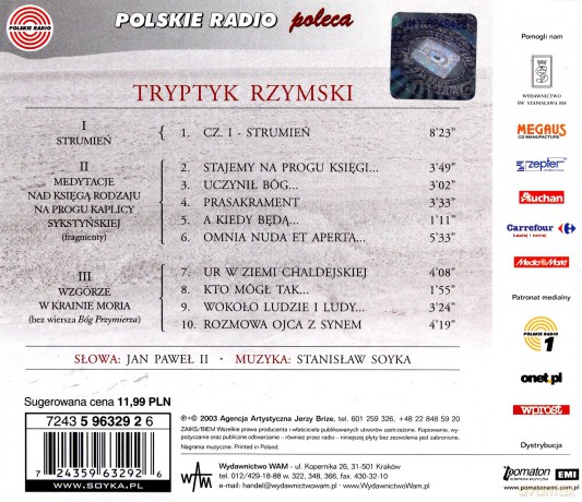 Stanisław Soyka: Tryptyk Rzymski [CD]