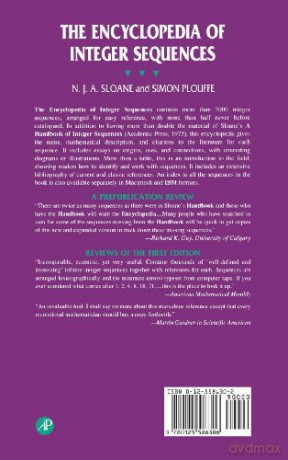 The Encyclopedia of Integer Sequences - N. J.A. Sloane [KSIĄŻKA]