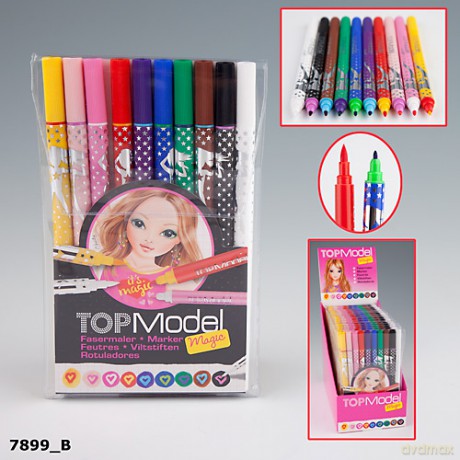 Magiczne Dwustronne Flamastry Topmodel [SZKOŁA]
