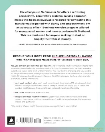 The Menopause Metabolism Fix: The Over-40 Woman's 4-Week Program to Recover Your Strong, Sexy (and Sane) Self in 15 Minutes a Day - Cara Metz [KSIĄŻKA]