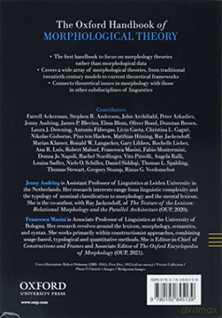 The Oxford Handbook of Morphological Theory - Jenny Audring [KSIĄŻKA]