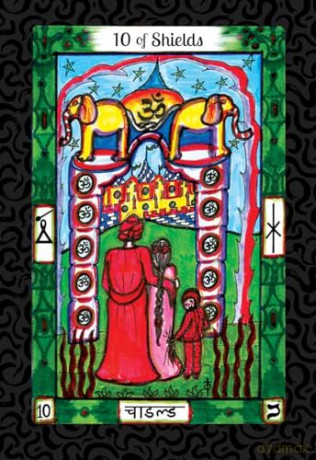 The Vedic Tarot: East Meets West: East Meets West (Tarot Deck and Guidebook, Box Set) - Dwina Murphy-Gibb [KSIĄŻKA]