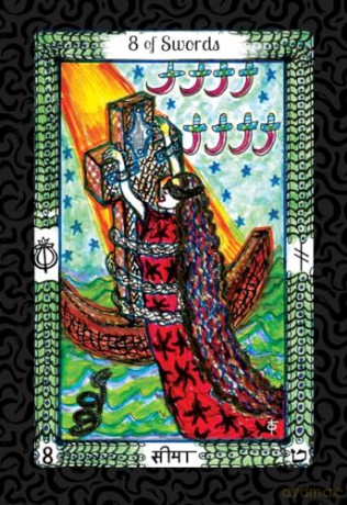 The Vedic Tarot: East Meets West: East Meets West (Tarot Deck and Guidebook, Box Set) - Dwina Murphy-Gibb [KSIĄŻKA]