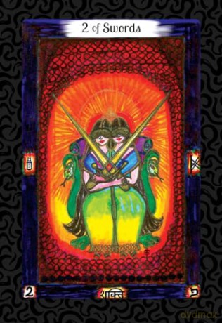 The Vedic Tarot: East Meets West: East Meets West (Tarot Deck and Guidebook, Box Set) - Dwina Murphy-Gibb [KSIĄŻKA]