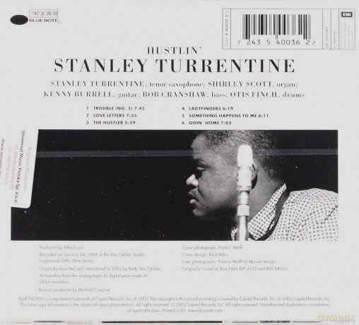 Stanley Turrentine: Hustlin' (RVG) [CD]