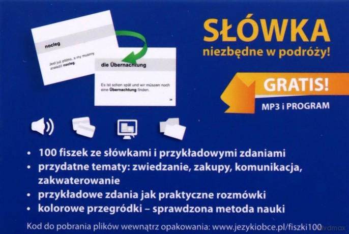 Niemiecki 100 Fiszek W Podróży [KSIĄŻKA]