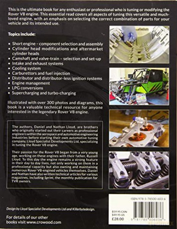 Tuning and Modifying the Rover V8 Engine - Daniel R Lloyd [KSIĄŻKA]