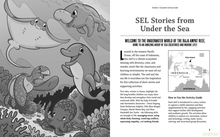 Under the Sea: Lessons for Life: Teacher + Counselor Activity Guide - Integrating Social-Emotional Growth and Academic Development Volume 1 - Sara Kinsey [KSIĄŻKA]