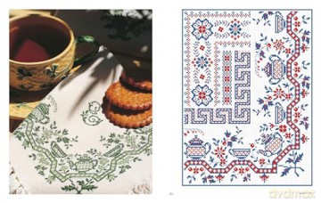 Vintage French Needlework: 300 Authentic Cross-Stitch Patterns-Flowers, Borders, and Alphabets from Antique Textiles - Véronique Maillard [KSIĄŻKA]