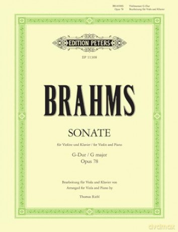 Violin Sonata No. 1 in G Op. 78 Transcribed for Viola and Piano: Transcribed for Viola and Piano - Johannes Brahms [KSIĄŻKA]