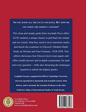 Weimar and Nazi Germany, 1918-1939: An Edexcel GCSE Technique Guide (9-1) (Accolade for GCSE History (Edexcel)) - Accolade Press [KSIĄŻKA]