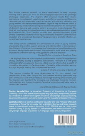 Young Learners' Oracy Acquisition and Development in International Foreign Language Learning Contexts: 10 (Early Language Learning in School Contexts) - Dimitra Karoulla-Vrikki [KSIĄŻKA]