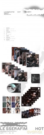 Le Sserafim: 5th Mini Album Hot - Compact Ver. [CD]