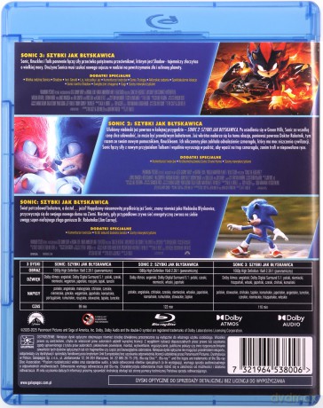 Sonic: Kolekcja 3 filmów [3xBlu-Ray]