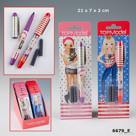 Pióro Kulkowe Topmodel Białe [SZKOŁA]