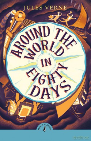 Around the World in Eighty Days wer. angielska - Jules Verne [KSIĄŻKA]
