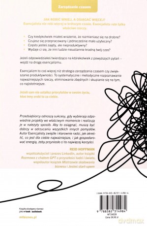 Esencjalista. Mniej, ale lepiej - Greg McKeown [KSIĄŻKA]