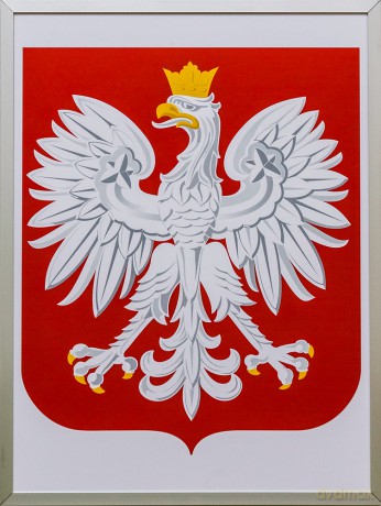 Godło Polska 305x405 mm rama