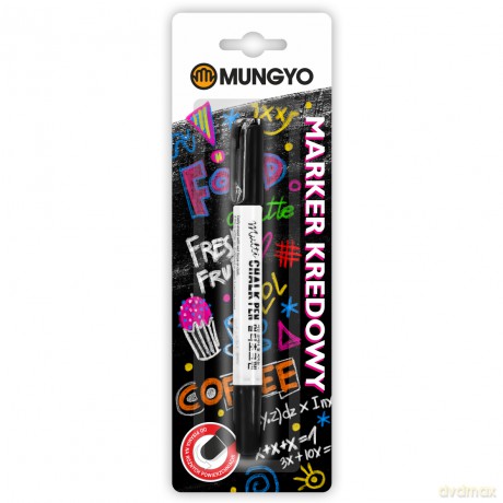 Marker kredowy MUNGYO czarny na blistrze