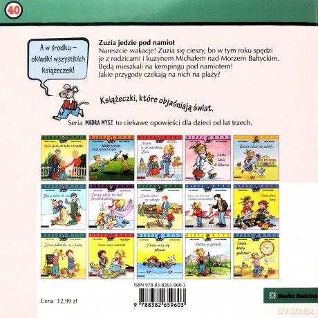 Zuzia jedzie pod namiot. Mądra Mysz - Liane Schneider [KSIĄŻKA]