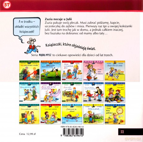 Zuzia nocuje u Julii. Mądra Mysz - Liane Schneider [KSIĄŻKA]