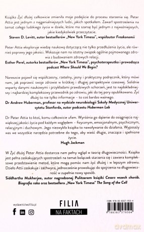Żyć dłużej Nauka o długim życiu w zdrowiu (pocket) - Peter Attia [KSIĄŻKA]