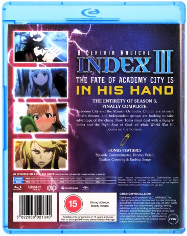 A Certain Magical Index III - Season 3 [4xBlu-Ray]