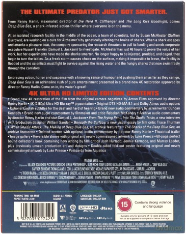 Deep Blue Sea (Piekielna głębia) [Blu-Ray 4K]