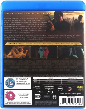 Megalopolis [Blu-Ray] film