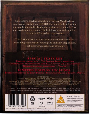 Orlando [Blu-Ray 4K]+[Blu-Ray]