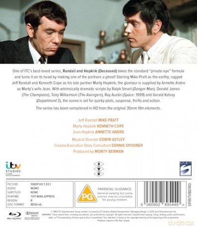 Randall And Hopkirk Deceased: The Complete Series (Randall i duch Hopkirka) [6xBlu-Ray]