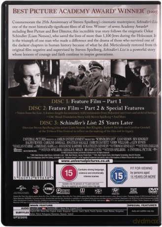 Schindler's List (Lista Schindlera) [3DVD]