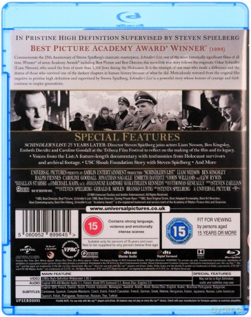 Schindler's List (Lista Schindlera) [2xBlu-Ray]