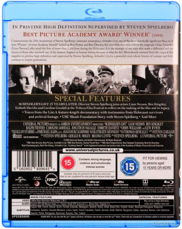 Schindler's List (Lista Schindlera) [2xBlu-Ray]
